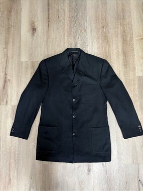 Jhane Barnes Black Textured Sport Coat Jacket